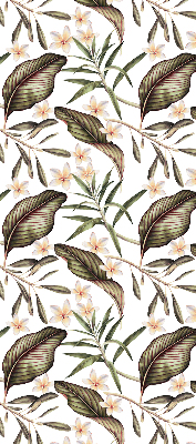 Blackout roller blind for window Flowers with stems