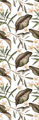 Blackout roller blind for window Flowers with stems