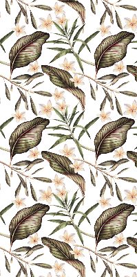 Blackout roller blind for window Flowers with stems