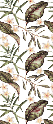 Blackout roller blind for window Flowers with stems