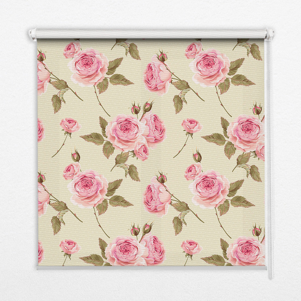 Blackout roller blind Roses