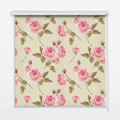 Blackout roller blind Roses
