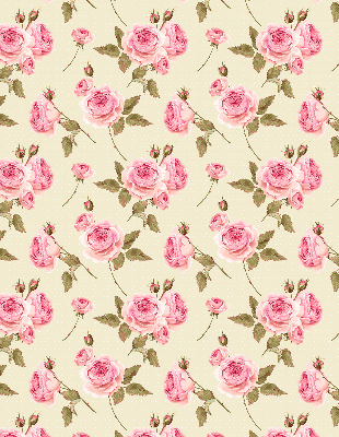 Blackout roller blind Roses