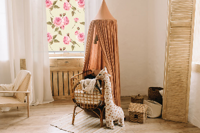 Blackout roller blind Roses