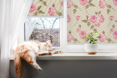 Blackout roller blind Roses