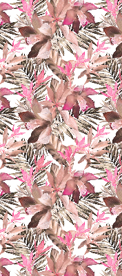 Blackout roller blind for window Pink flowers