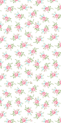 Fabric roller blind for window Roses