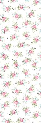 Fabric roller blind for window Roses