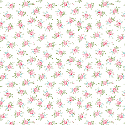Fabric roller blind for window Roses
