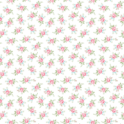Fabric roller blind for window Roses