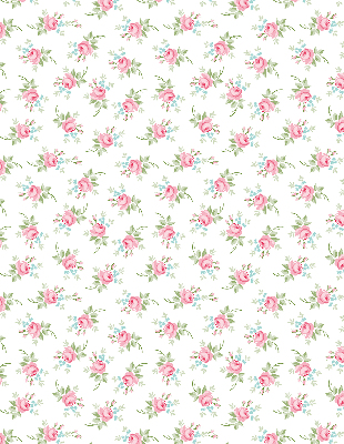 Fabric roller blind for window Roses