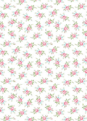 Fabric roller blind for window Roses