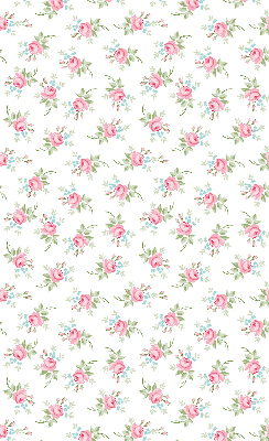 Fabric roller blind for window Roses