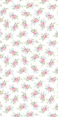 Fabric roller blind for window Roses