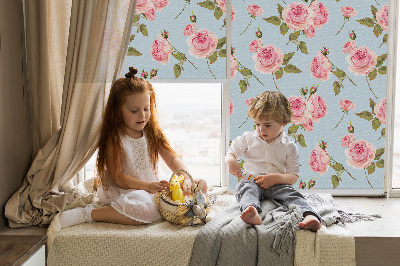 Blackout roller blind Roses