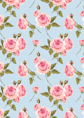 Blackout roller blind Roses