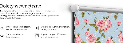 Blackout roller blind Roses