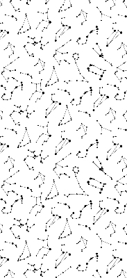 Blackout roller blind for window Constellations