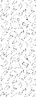 Blackout roller blind for window Constellations