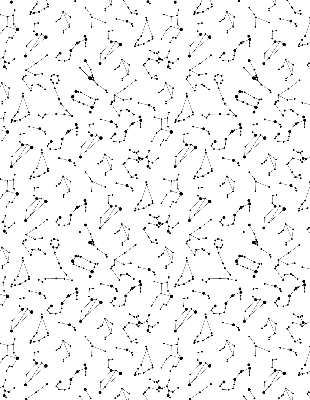 Blackout roller blind for window Constellations