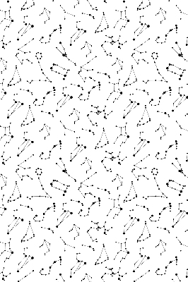 Blackout roller blind for window Constellations