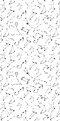 Blackout roller blind for window Constellations