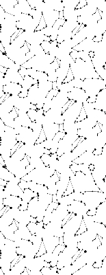 Blackout roller blind for window Constellations
