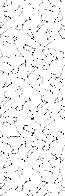 Blackout roller blind for window Constellations