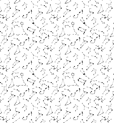 Blackout roller blind for window Constellations