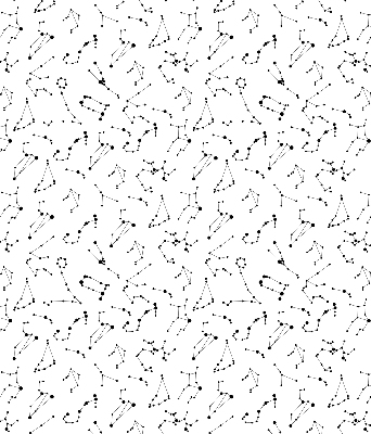 Blackout roller blind for window Constellations