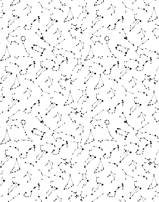 Blackout roller blind for window Constellations