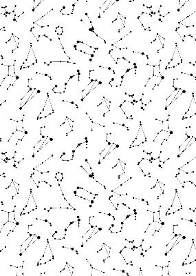 Blackout roller blind for window Constellations