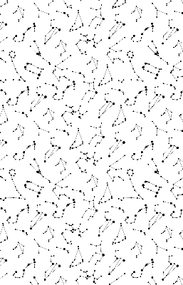 Blackout roller blind for window Constellations