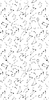 Blackout roller blind for window Constellations