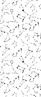Blackout roller blind for window Constellations