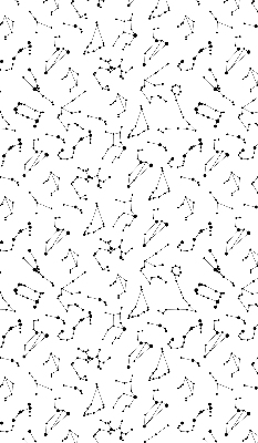 Blackout roller blind for window Constellations