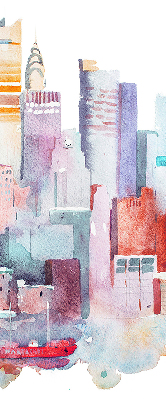 Blackout roller blind Colorful city