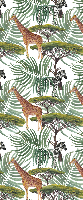 Blackout roller blind for window Animals and trees