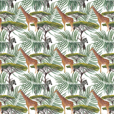 Blackout roller blind for window Animals and trees