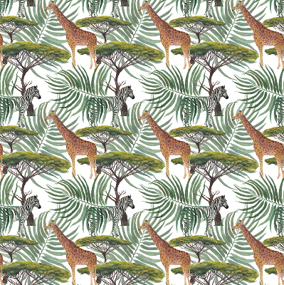 Blackout roller blind for window Animals and trees