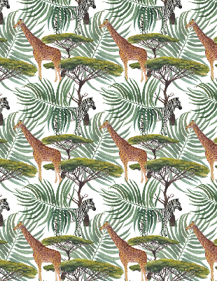 Blackout roller blind for window Animals and trees