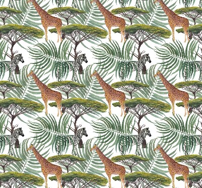 Blackout roller blind for window Animals and trees