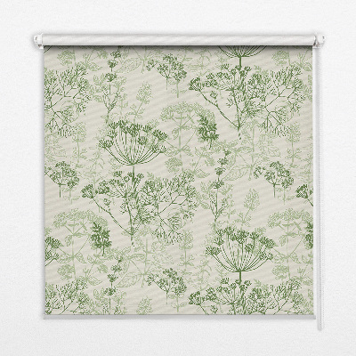 Blackout roller blind Green plants