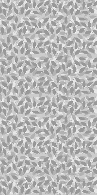 Blackout roller blind for window Gray leaves