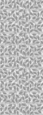 Blackout roller blind for window Gray leaves