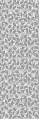 Blackout roller blind for window Gray leaves