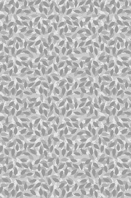 Blackout roller blind for window Gray leaves