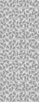 Blackout roller blind for window Gray leaves