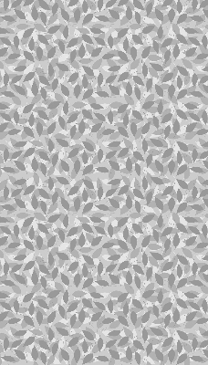 Blackout roller blind for window Gray leaves