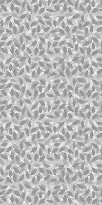 Blackout roller blind for window Gray leaves
